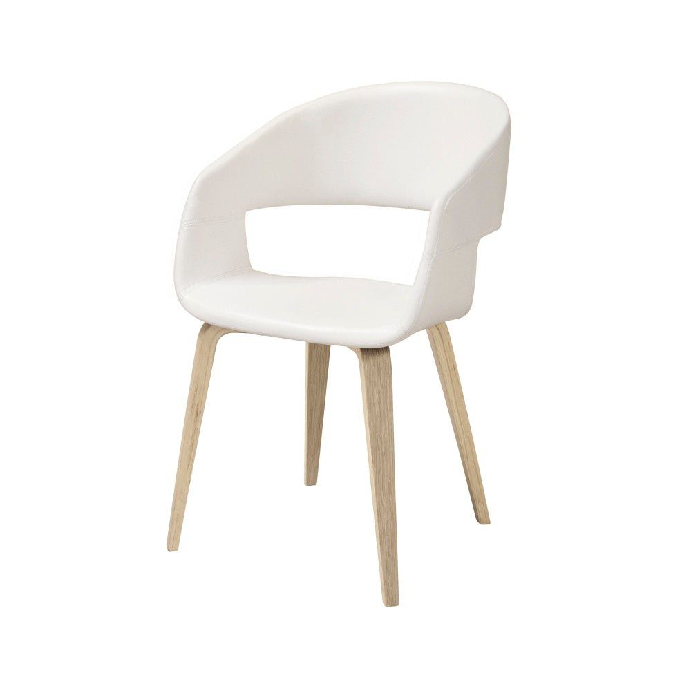 Actona Bílá jídelní židle Myhre, 49,5x52,5x77 cm - Designovynabytek.cz