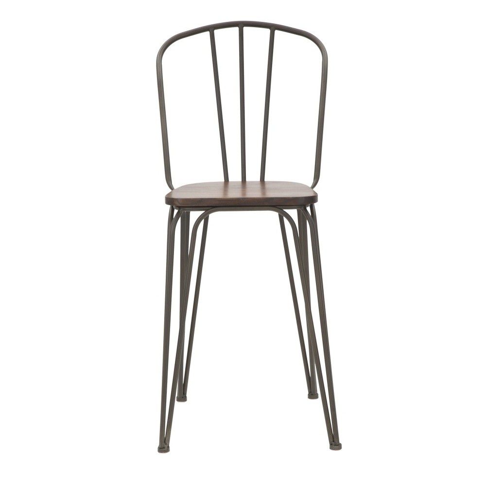 Set 2 ks jídelních židlí Mauro Ferretti Harim 54x45x102 cm, tmavě šedá/přírodní - MUJ HOUSE.cz