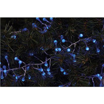 EMOS 288 LED vánoční řetěz – ježek, 2,4m, modrá, časovač - alza.cz