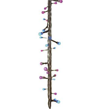 EMOS 40 LED vánoční světelný řetěz – kuličky, 4m, modrá/růžová, časovač - alza.cz