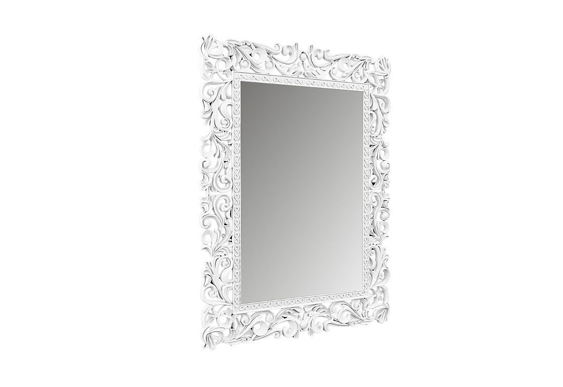 Zrcadlo FALKO, 80x110x5, bílá - Expedo s.r.o.