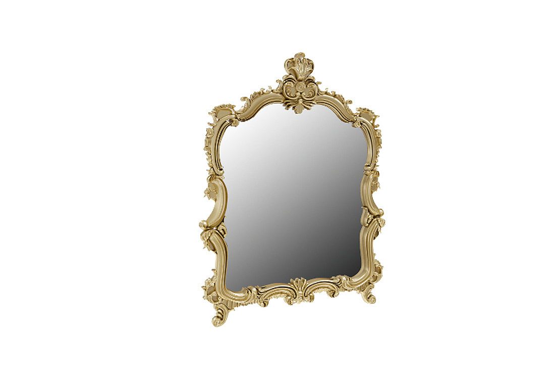 Zrcadlo LOPPEZ, 118x83,5x5, radica béžová - Expedo s.r.o.