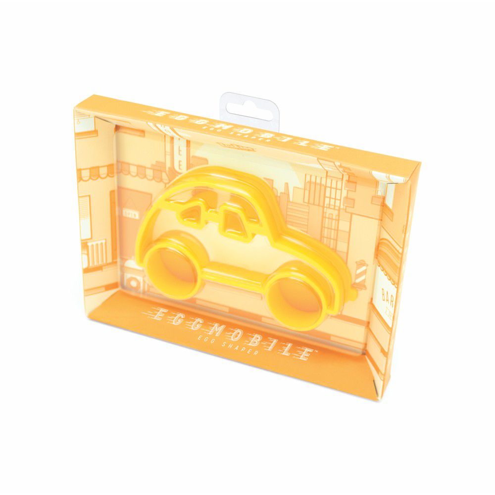 Žlutá formička na vajíčka ve tvaru auta Luckies of London Eggmobile - Bonami.cz