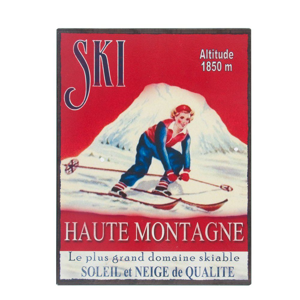 Nástěnná cedule Antic Line Ski, 25 x 33 cm - Bonami.cz