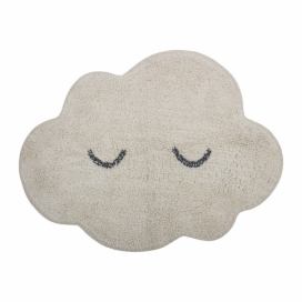 Šedý bavlněný koberec ve tvaru mraku Bloomingville Griffin