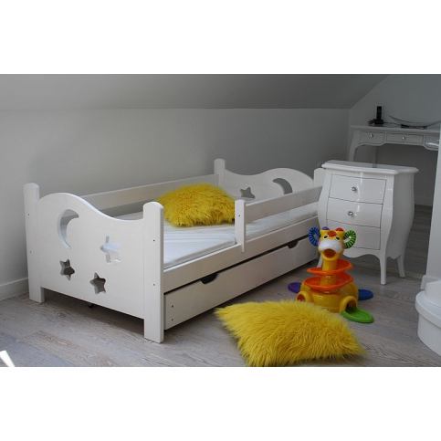 Dětská postel STAR, bílá, 70x160cm - Expedo s.r.o.