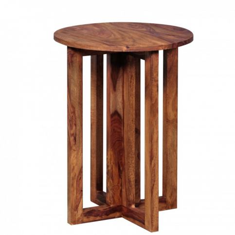 Odkládací stolek z masivního palisandrového dřeva Skyport Malvina - Bonami.cz