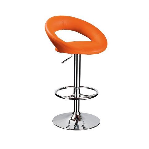 Barová židle COA C-300, 81-102x33x39, oranžová - Expedo s.r.o.