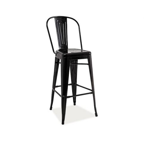 Barová židle LOAP H-1, 115x47x36, černá - Expedo s.r.o.