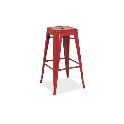 Barová židle SHORT, 76x31x31, červená - Expedo s.r.o.