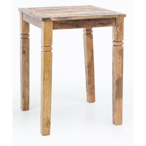 Barový stůl z masivního mangového dřeva Skyport RUSTICA, 80 x 80 cm - Bonami.cz