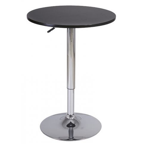 Barový stůl OLIMPUS B500, černý, 60x60x68-91 - Expedo s.r.o.