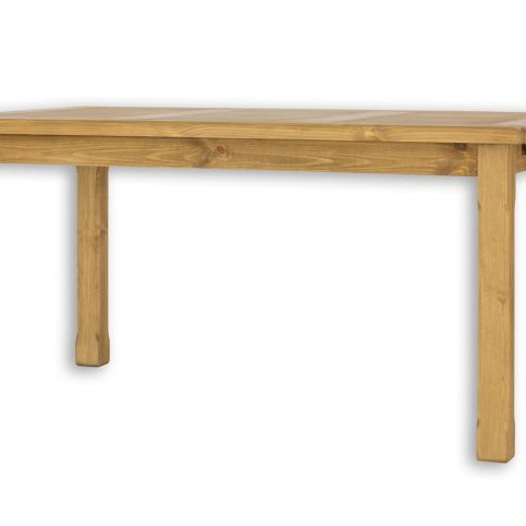 Dřevěný jídelní stůl 80x120 MES 02 A s hladkou deskou - K09 přírodní borovice - Nábytek Harmonia s.r.o.