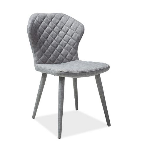 Čalouněná židle MEGAN, 87x50x43, šedá tap.80 - Expedo s.r.o.