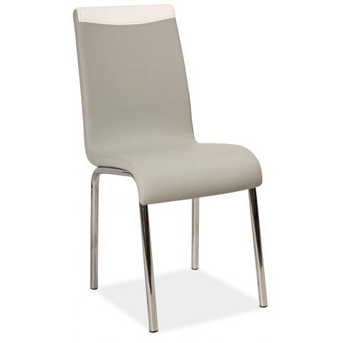 Židle HEAS H-161, 91x40x39, šedá/bílá - Expedo s.r.o.