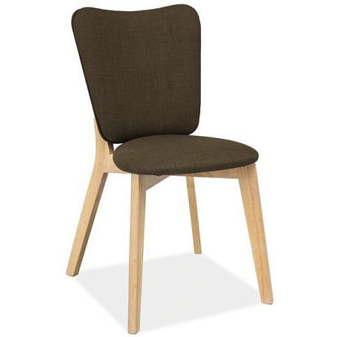 Židle MANTA, 77x48x43, dub bělený/khaki tap.42 - Expedo s.r.o.
