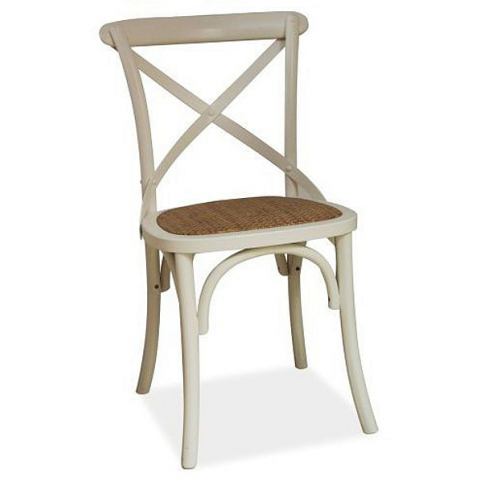 Židle z masivu LENY, 88x45x41, bílá - Expedo s.r.o.
