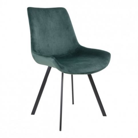 House Nordic Jídelní židle DRAMMEN tyrkys zelená / černá podnož - Alhambra | design studio