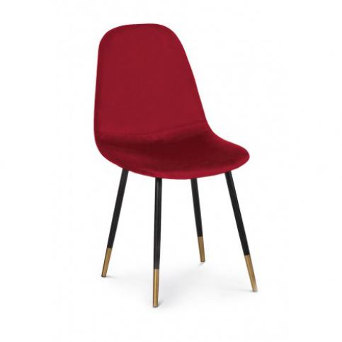 ATR home living  Jídelní židle VIKTOR, samet červená - Alhambra | design studio