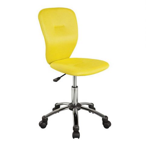 Kancelářská židle COLOR, 83-93x40x40x44-54, žlutá - Expedo s.r.o.