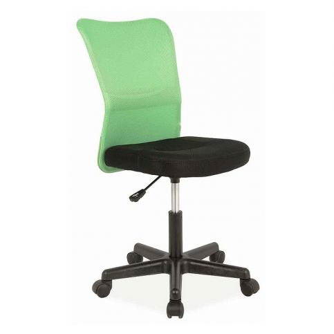 Kancelářská židle ERGO, 74-86x41x41x43-53, černá/zelená - Expedo s.r.o.