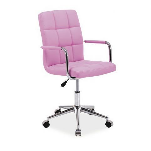 Kancelářská židle FRIDAY, 87-97x51x40x45-55, růžová - Expedo s.r.o.