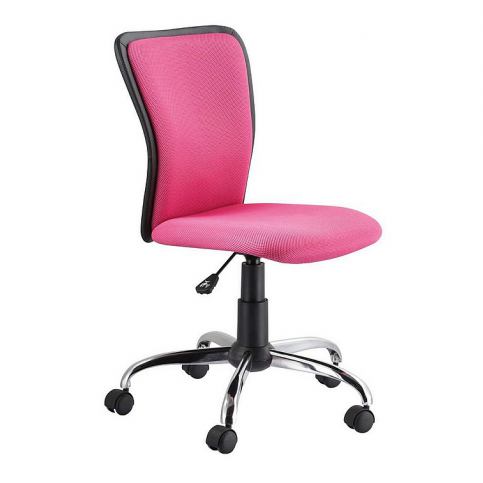 Kancelářská židle GOGO, 85-97x42x40x45-57, růžová - Expedo s.r.o.