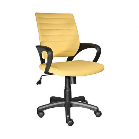 Kancelářská židle KEEP, 86-96x63x50x42-52, žlutá - Expedo s.r.o.