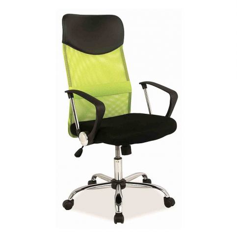 Kancelářská židle LOCK, 107-116x62x50x45-54, černá/zelená - Expedo s.r.o.