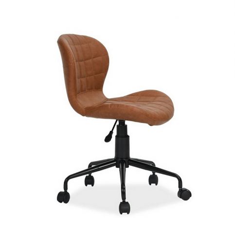 Kancelářská židle TRAVIS, 77-88x48x37x43-54, hnědá - Expedo s.r.o.