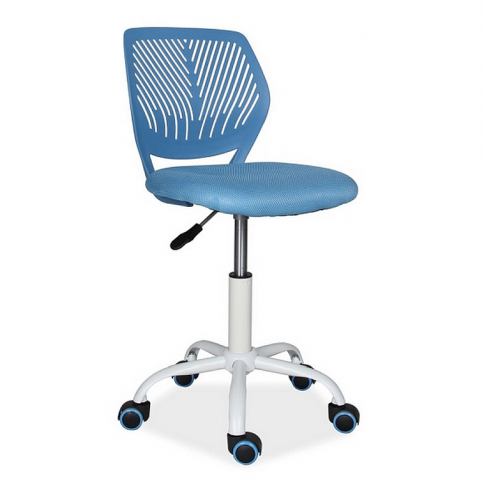 Kancelářská židle XAVIER, 75-87x41x38x45-57, modrá - Expedo s.r.o.