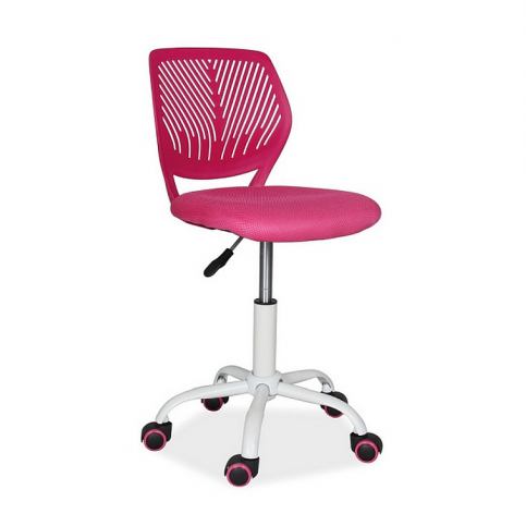 Kancelářská židle XAVIER, 75-87x41x38x45-57, růžová - Expedo s.r.o.