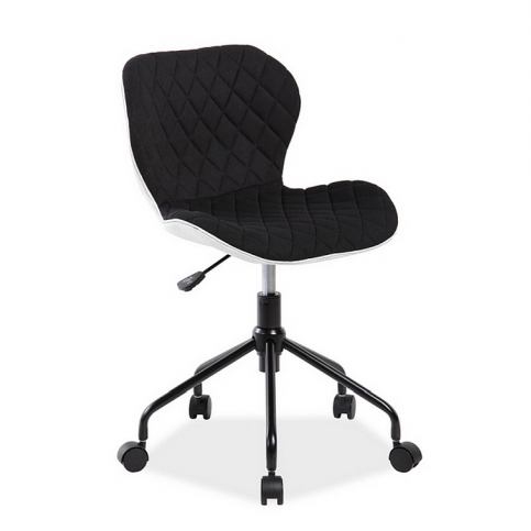 Kancelářská židle XERA, 77-85x50x37x46-54, bílá/černá - Expedo s.r.o.
