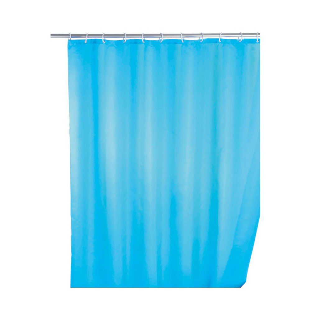 Světle modrý sprchový závěs s protiplísňovou povrchovou úpravou Wenko, 180 x 200 cm - Bonami.cz