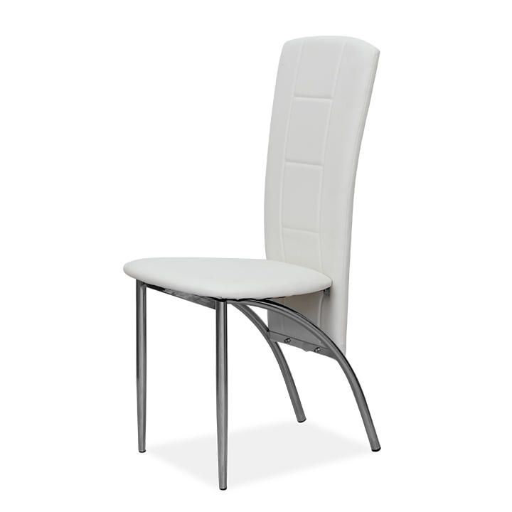Židle, ekokůže bílá / chrom, FINA 0000070375 Tempo Kondela - DEKORHOME.CZ