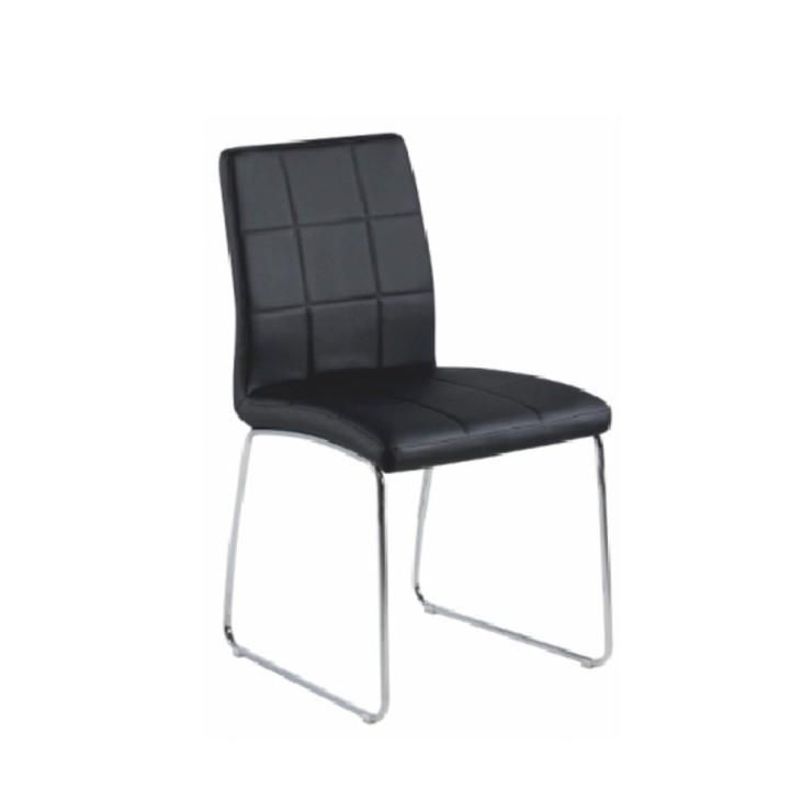 Židle, černá textilní kůže / chrom, SIDA 0000182174 Tempo Kondela - DEKORHOME.CZ