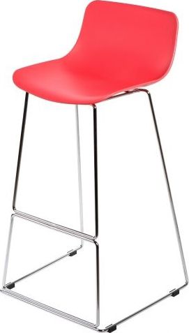 Mørtens Furniture Barová židle Slide, červená Barva: červená - M DUM.cz