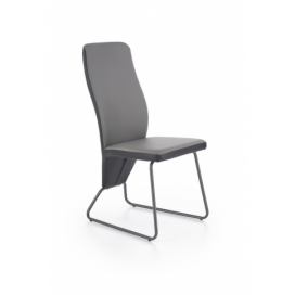 Halmar Jídelní židle Navia černá/šedá/super šedá