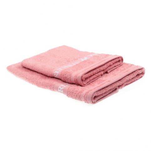Sada 2 růžových ručníků Beverly Hills Polo Club Tommy Yazi - Bonami.cz