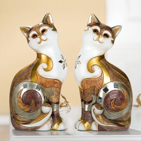 Sedící kočka, byzantská zlatá - Velký Košík