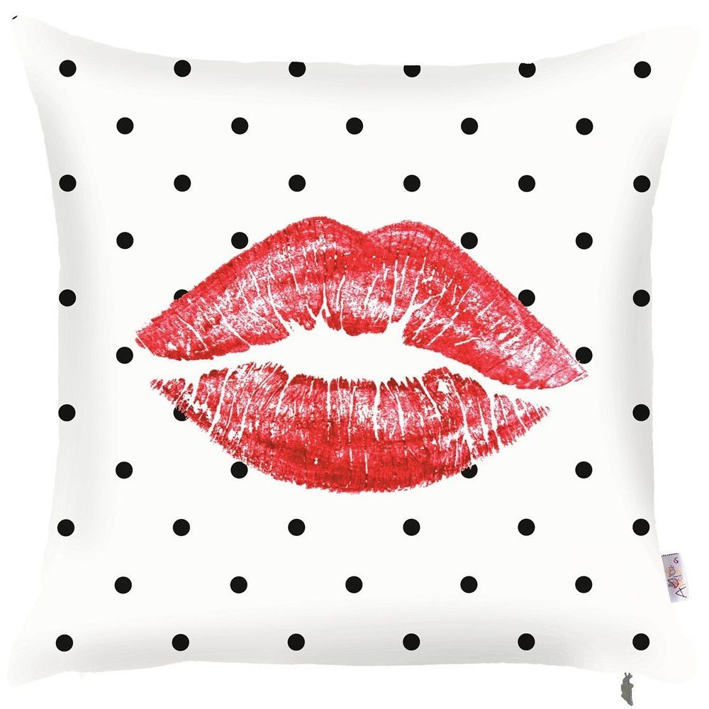 Povlak na polštář Mike & Co. NEW YORK Red Lips, 43 x 43 cm - Bonami.cz