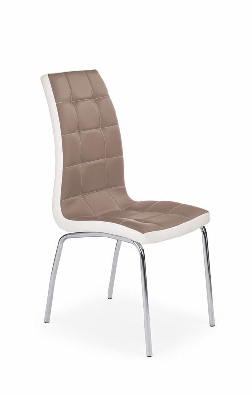 Halmar Jídelní židle K186 - Jídelní židle K186, cappuccino-bílá - Prima židle.cz