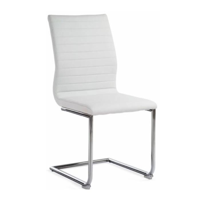 Židle, bílá ekokůže / chrom, OTILA 0000182196 Tempo Kondela - DEKORHOME.CZ