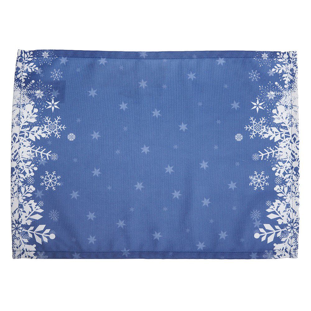 Sada 2 modrých prostírání s vánočním motivem Apolena Honey Snowflakes, 33 x 45 cm - Bonami.cz