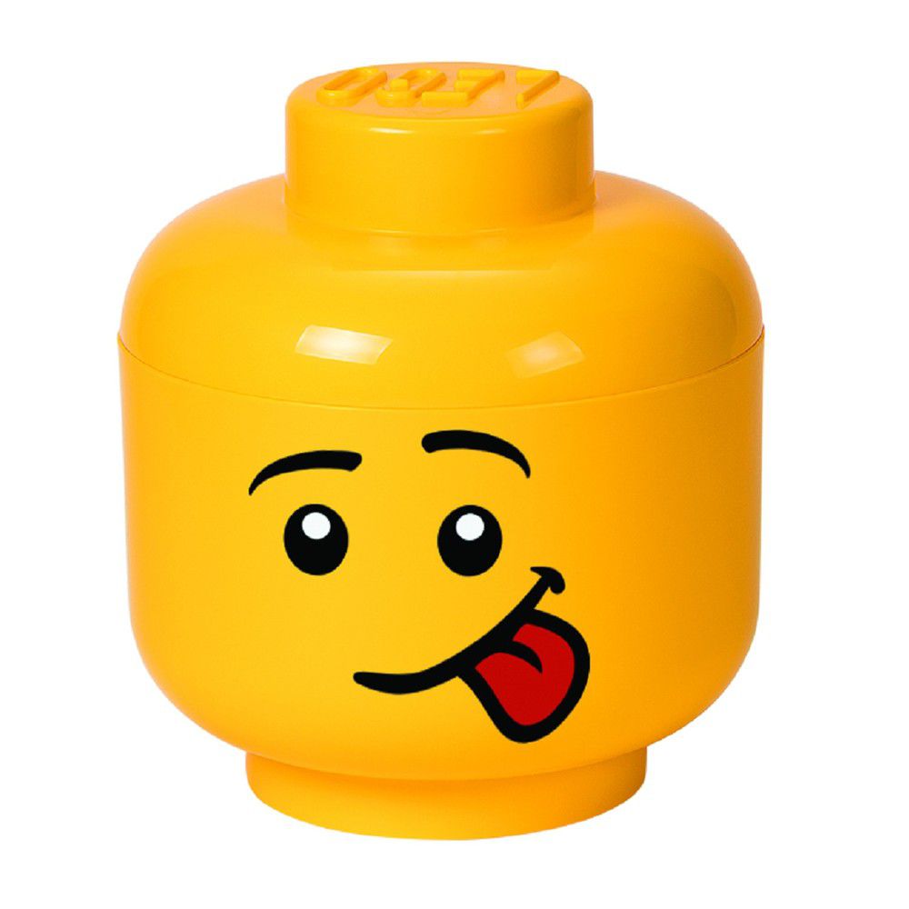 Žlutý úložný box ve tvaru hlavy LEGO® Silly L - Bonami.cz