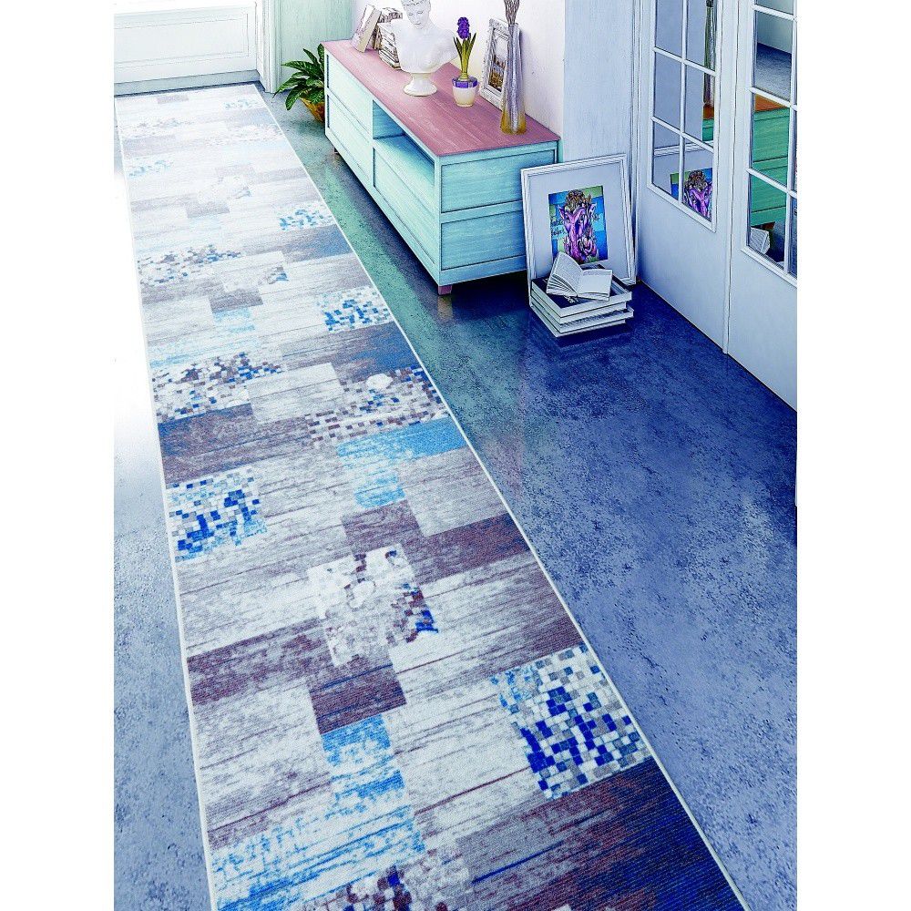 Modrý koberec Muriel Sento, 80 x 160 cm - Bonami.cz