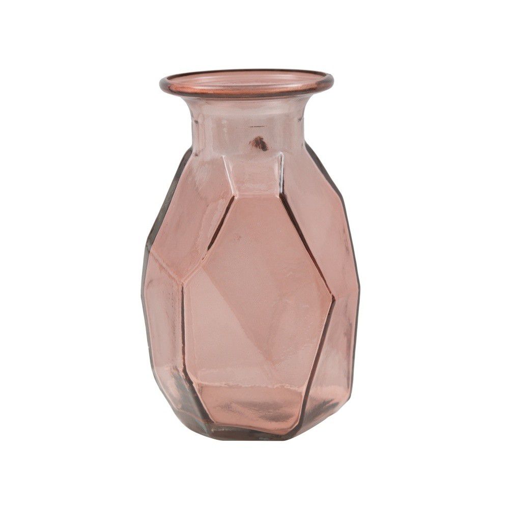 Růžová váza z recyklovaného skla Mauro Ferretti Ambra, ⌀ 9 cm - Bonami.cz
