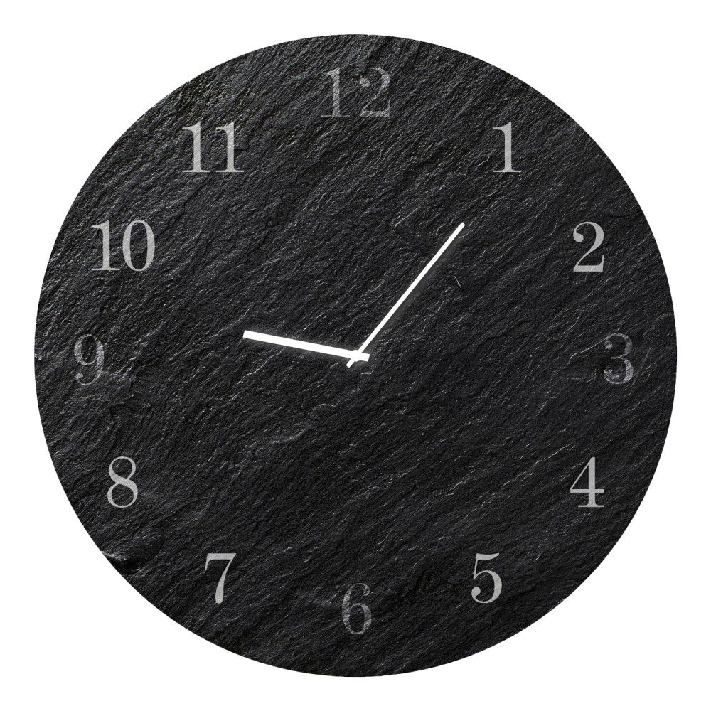 Nástěnné hodiny Styler Glassclock Carbon, ⌀ 30 cm - Bonami.cz