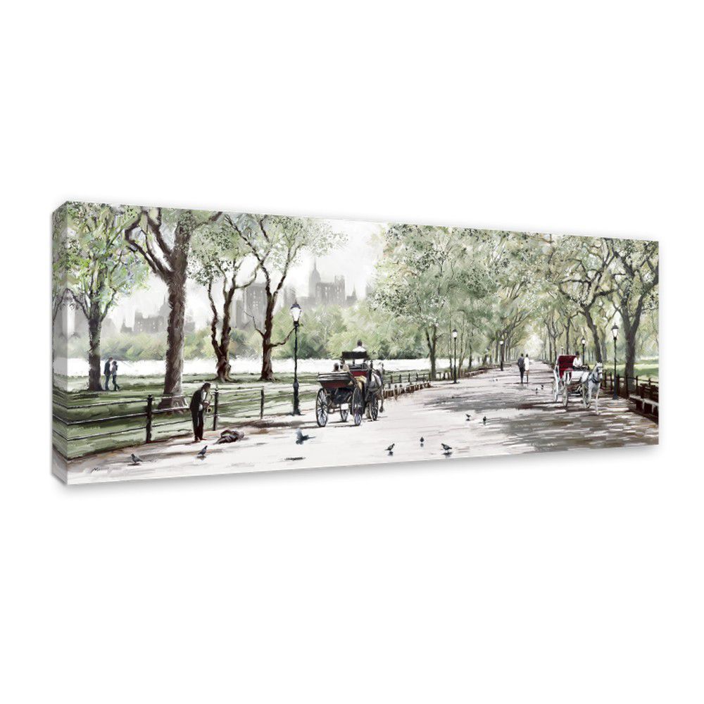 Obraz Styler Canvas Watercolor Central Park II, 60 x 150 cm - GLIX DECO s.r.o.