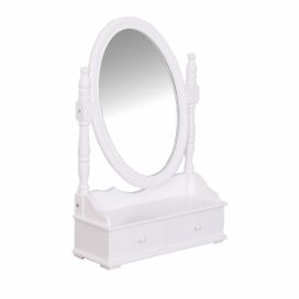 EMAKO.CZ s.r.o.: Atmosphera Créateur d\'intérieur Zrcadlo, skříňka, dřevěná kazeta se zrcadlem, barva bílá